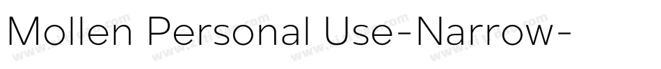 Mollen Personal Use-Narrow字体转换